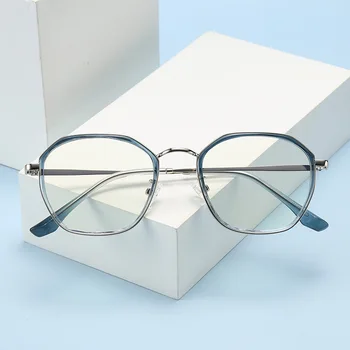 5080 Нови позлатени TR90 сини светонепроницаемые очила компютърна защита на очите декоративни плоски лещи