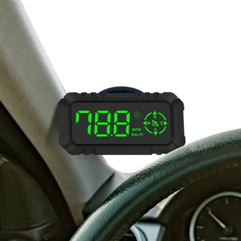 Централният Дисплей За Автомобили HUD Автомобилен GPS Централен Дисплей GPS за измерване на Скоростта на Автомобилния Външен Указател на Скоростта с Висока Разделителна способност HUD USB Power