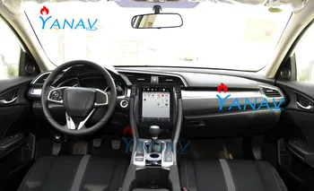 Android Tesla стил За-Honda-Civic 2016 + вертикална Навигация Авто Стерео авторадио Мултимедиен DVD-плеър, Касетофон Главното устройство
