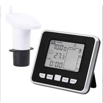 Многофункционален ултразвуков Електронен Сензор за Ниво на Резервоара за Вода с Вътрешен Температурен Дисплей Термометър Часовник