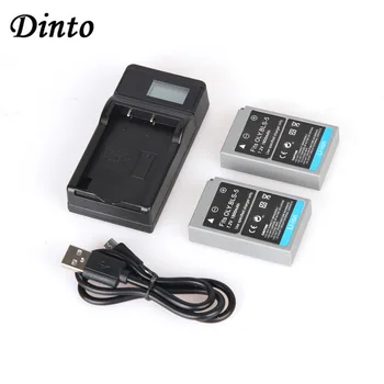 Dinto 2 елемента 1800 ма BLS-5 BLS5 BLS50 BLS 5 Камера Батерия LCD Дисплей USB Зарядно Устройство за Olympus E-P1, E-P2, E-P3 E-PL1 E-PL2, E-400, E-M10