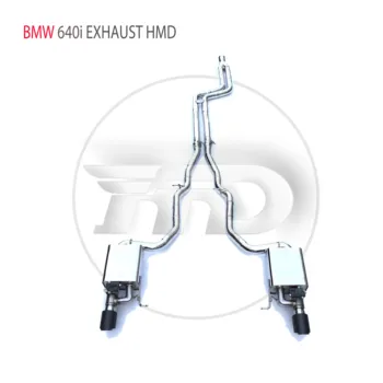 Изпълнението на Изпускателната Система HMD от Неръждаема Стомана Catback за BMW 640i 650i 3,0 T Авто Аксесоари Електронен Клапан, Шумозаглушител