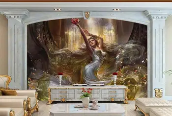 Потребителски фотообои 3d стенописи тапети западен класически танц красотата ТЕЛЕВИЗИЯ монтаж на стена 3d хол монтаж на стена за украса