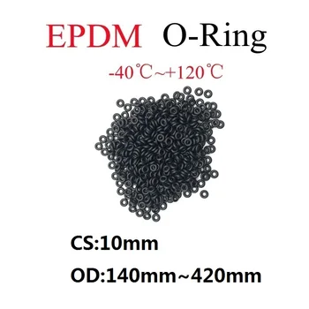 2 елемента EPDM О-Пръстен оборудване запечатване на Уплътнението Дебелина 10 mm OD 140 мм ~ 420 мм EPDM Кола през Цялата O Тип на Корозия Маслостойкая оборудване запечатване Миене