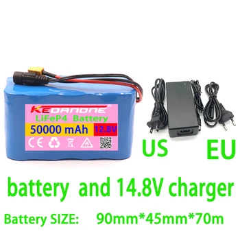 Акумулаторна батерия 12,8 В 32700 lifepo4 4S2P А с балансиран 4S 50a bms за электролодки и непрекъснат източник на п