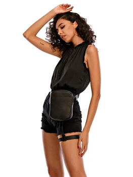 2021 Мъжки поясная чанта за колан, Благородна женска чанта-месинджър от изкуствена кожа, Поясная чанта за каране на мотоциклет, за Почивка, с Едно рамо, Месинджър