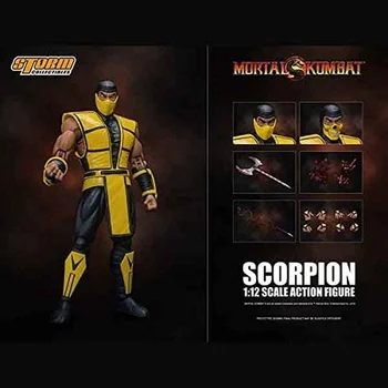 Буря Сбирка неща 1/12 Scorpion от Mortal Kombat 3, (Мулти STM87112) Фигурки Модел на Колекция от Играчки Детски Празнични Подаръци