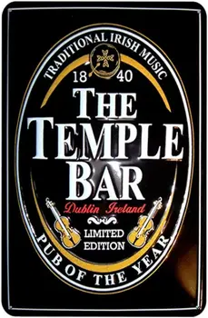 Оригинален Ретро Дизайн The Temple Bar Тенекеджия Метални Знаци Стенно Изкуство|Дебела Tin Печат на Плакат Монтиране на Украса за Бар