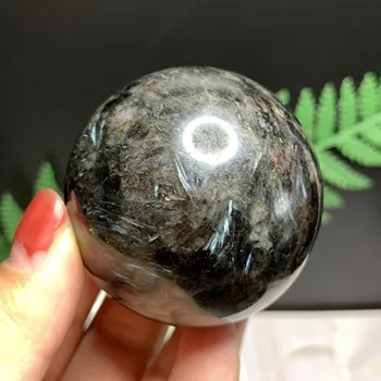 Кварцов енергия мина обхвата на камък топчета астрофиллита 60-65мм естествен полируя кристален камък за заживляющего декор
