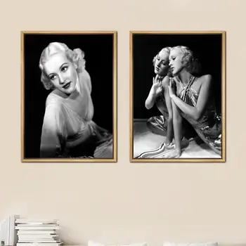 Бети Грейбл Плакати Живопис 24x36 Стенно Изкуство Платно Плакат декор на Съвременно Семейно Бижу спални Художествен стенен декор
