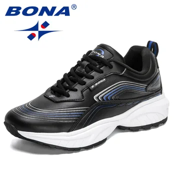 BONA 2022 Нови Маркови Маратонки За Бягане Дишащи Обувки за Мъже, Спортни Обувки Zapatos Hombre Спортна Тренировочная Обувки Mansculino