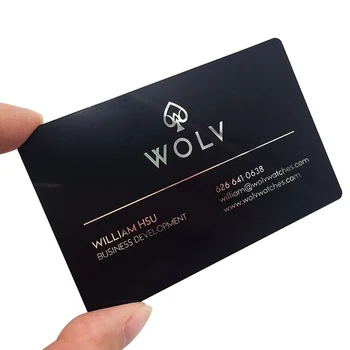 Визитка черен метал визитка свободен дизайн огледална метална визитна картичка изработена по поръчка на визитни картички от неръждаема стомана