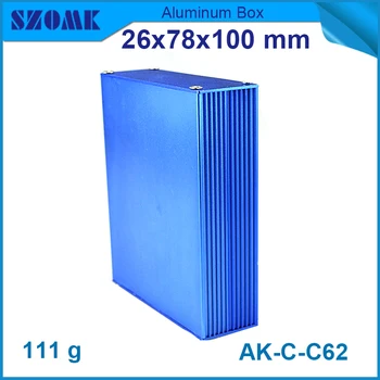 4 бр./лот, хит на продажбите, алуминиев корпус за дизайн на кутията, произведен в Китай, алуминиев шкаф за електроника 26 (В) x78 (Ш) x100 (Д) мм