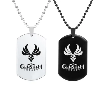 Играта Genshin Ударное Колие от неръждаема стомана Окачване Играчка Genshin Air Elemental