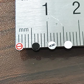 2,5 мм Малки Гаранционни Стикери Черно Бяла ПРАЗНОТА БЕЗ РАЗБИТИ На Черупката е Чуплив Материал, Хартия V38