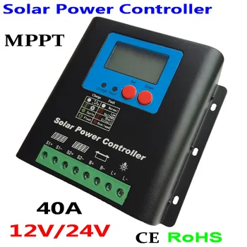 MPPT Слънчев Контролер 40A 50A 60A 70A 80A 90A 100A Слънчево Зарядно, 12 В 24 В Автоматичен работен Регулатор на Батерията 40A Слънчев Контролер
