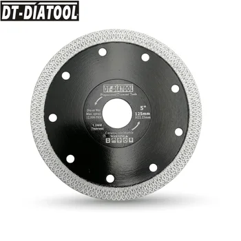 Диамантени здрав пильные дискове DT-DIATOOL X Mesh turbo rim Сегментен диск за рязане на плочки с Дебелина диамант 1,2 мм и Диаметър 5 