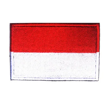 3D Бродерия Магически Етикети Панти И Кука Индонезия Флаг Бродерия Кръпка Икони