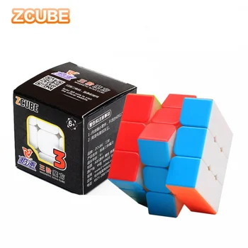 Zcube Плътен Цвят Магически Куб 3x3x3 Играчки Ранното Образование Конкурс Магически Куб 3x3 Скорост Cubo Magico Подаръци Играчки За Деца