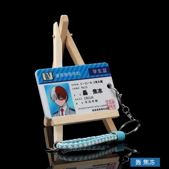 1 бр. чанта за носене за студентски лични карти, My Hero Academia, калъф за карти Shoto Izuku All · Might Boku no Hero Academia, Калъф за банкови карти, PVC, Аниме, Подпори 10x6,2 см