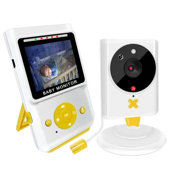 855P 2,4-инчов Домашна Безжична Детска Камера за наблюдение Видео Детски Монитор за Нощно Виждане Откриване на Температурата Lullaby Двупосочна Гласова