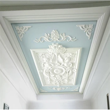wellyu Бяла мазилка на европейския перлено бял дялан таван таван стена по поръчка на големи стенни тапети papel de parede para quarto