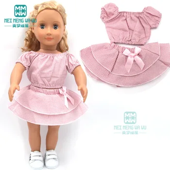 15 Вида Стилове на пола на подтяжках Рокля за момичета, подходящи 18 Инча Американската Кукла Дрехи, Аксесоари, Играчки, Подарък за рожден Ден