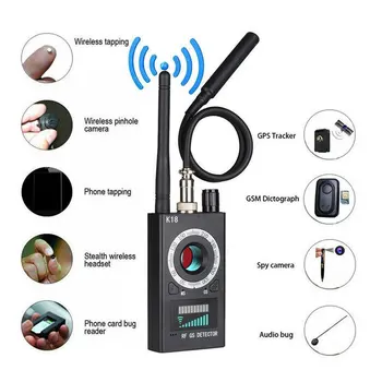 K18 Многофункционален Анти-Детектор за Камера на GSM, Аудио Търсене на Грешки на GPS Сигнал Обектив RF Тракер Откриване на Безжични продукти 1 Mhz-6,5 Ghz r60