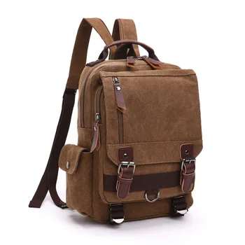 Ретро холщовая чанта-месинджър, Раница, Пътна нагрудная чанта, многофункционална чанта за пътуване на открито, Вставной джоб, чанта-тоут за почивка