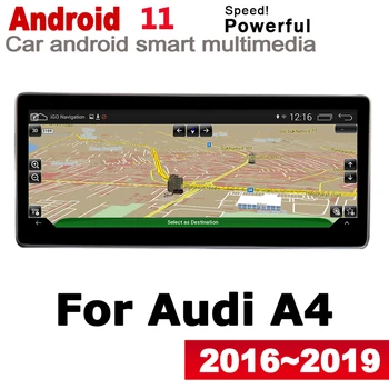 Екран Стерео Android 11 Система Автомобилен GPS Navi Карта За Audi A4 8 W 2016 ~ 2019 MMI Оригинален Стил Мултимедиен Плейър Авто Радио