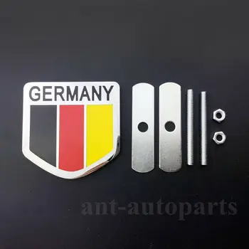 Метален Хром Флаг На Германия За Кола Auto Предна Решетка Скара Емблемата На Иконата Стикер Стикер