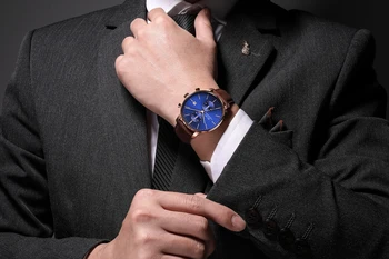 Мъжки ежедневни часовници корпус от неръждаема стомана 316 с плосък стъкло с просветляющим покритие, ежедневни спортни Модни Часовници на марката KLAS