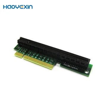Адаптер PCI-E от до 8X 16X Странично PCI-Express x8 до x16 90 Градуса Правоъгълен конвертор карти за аксесоари 1U /2U 2,5 см ОТ ДО 8X 16X