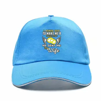 Помолих Бог да ме направи по-добре, на мъж, той ми изпрати жена ми нови мъжки шапки Bill Hats бейзболна шапка Angel с по-големи регулируеми бейзболни кепками