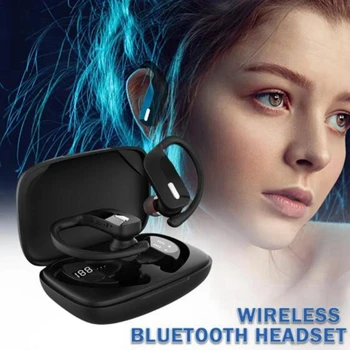 T17tws bluetooth слушалка, инсталиране на ухото, безжична спортна бинауральная слушалки, слушалки с дисплей на батериите, намаляване на шума с висока разделителна способност