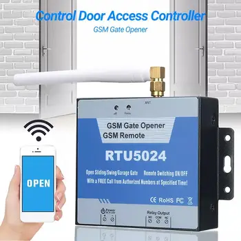 RTU5024 GSM Отварачка за Врати, Контролер за Достъп до Вратата Безплатно Обаждане/SMS на Управление на Безжична GSM Отварачка за Врата за Дома на Крилото Дистанционно Управление