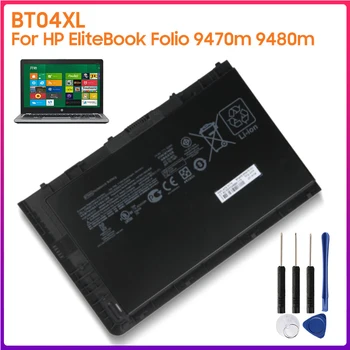 Оригинална Батерия BT04XL За HP EliteBook Folio 9470m 9480m BA06XL H4Q47AA 687945-001 Автентична Батерия за Таблет