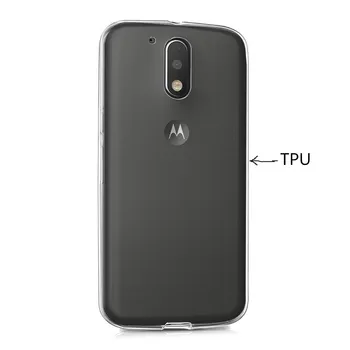 Калъф за Motorola Moto G4 E4 E4 Плюс G4 E G7 P30 Забележка Един Калъф Силиконов Протектор TPU Прозрачен P40 G7 Калъф Коренно Etui