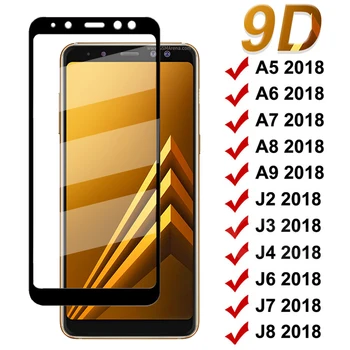 Закалено Стъкло За Samsung Galaxy А5, А7, А9 J2 J3 J7 J8 2018 Стъкло A6 A8 Плюс J2 J4 J6 Плюс 2018 Защитно Фолио За Екрана Стъкло