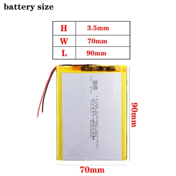 най-добрата батерия е напълно Нова е по-хладна, отколкото U25GT 357090 полимерна батерия 4000 mah батерия за tablet компютри на батерията