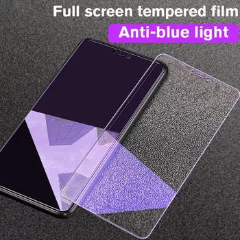 Синьо светло закалено стъкло за iphone 6 6s 7 8 plus x xr xs 11 pro max SE защитно фолио за екрана на телефон защитно фолио за стъкло