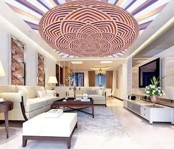 Конфигуриране на Хотелски Бар, кабелна телевизия Кафене Тапети хол и Спалня 3d таван триизмерни тапети таван в европейски стил